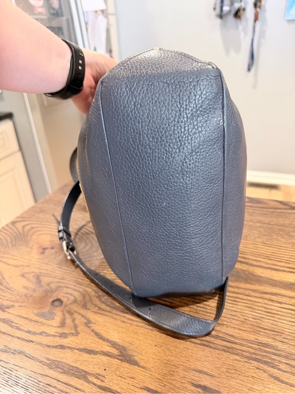 Coach Abby Duffle, Black Pebbled Leather Two-Way with Gold Hardware - Picture 10 of 13